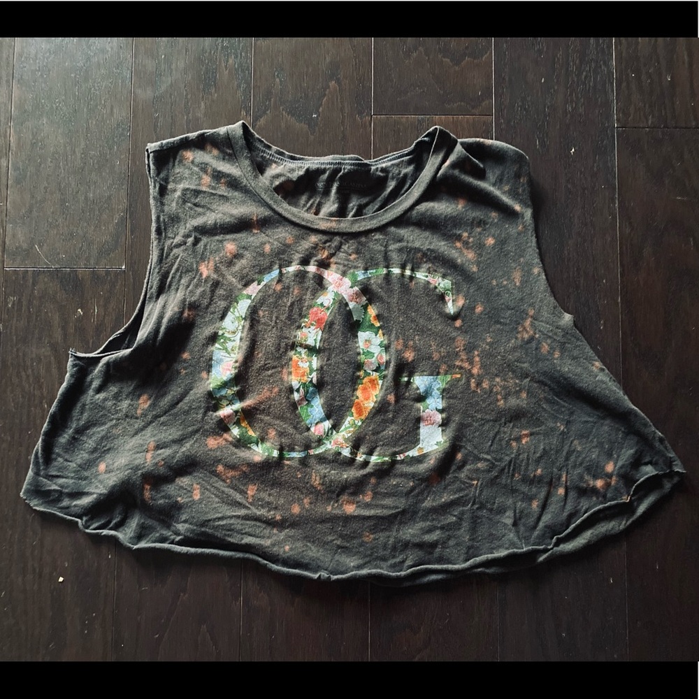 Bleached Obey Crop top